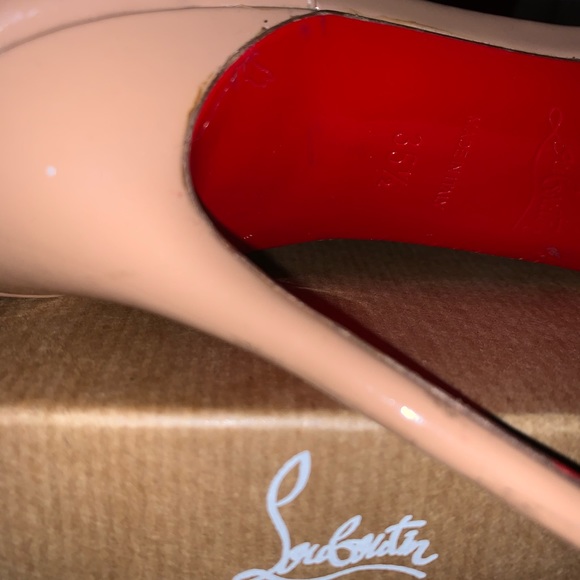 Nude Patent Christian Louboutin Pumps - Picture 4 of 4